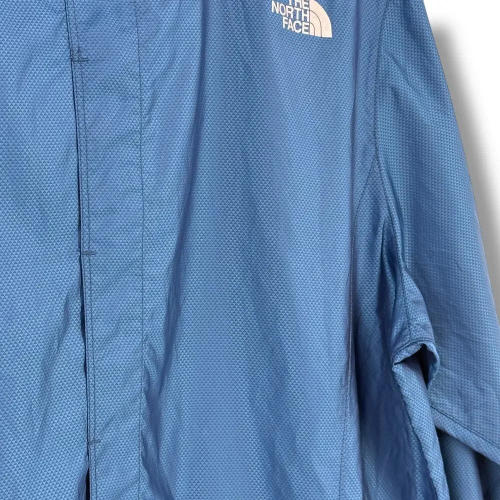 The North Face Blue Running Jacket Windbreaker Mens Sz Medium Style NF00CA3U